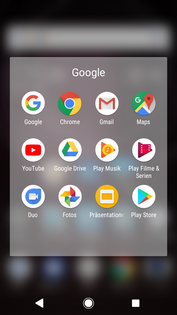 Una selección de Google Apps están preinstaladas.