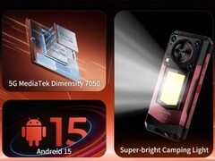 Especificaciones del Oukitel WP56: Procesador Dimenty 7050, Android 15 y una luz de camping (Fuente de la imagen: Oukitel; recortada)