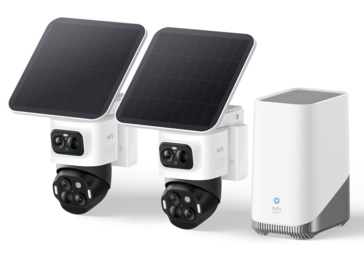 La cámara de seguridad para exteriores Anker eufyCam S4 con la HomeBase S380 (Fuente de la imagen: Anker)