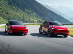 Tesla Model Y y Model 3 en color Ultra Red. (Fuente de la imagen: Tesla)