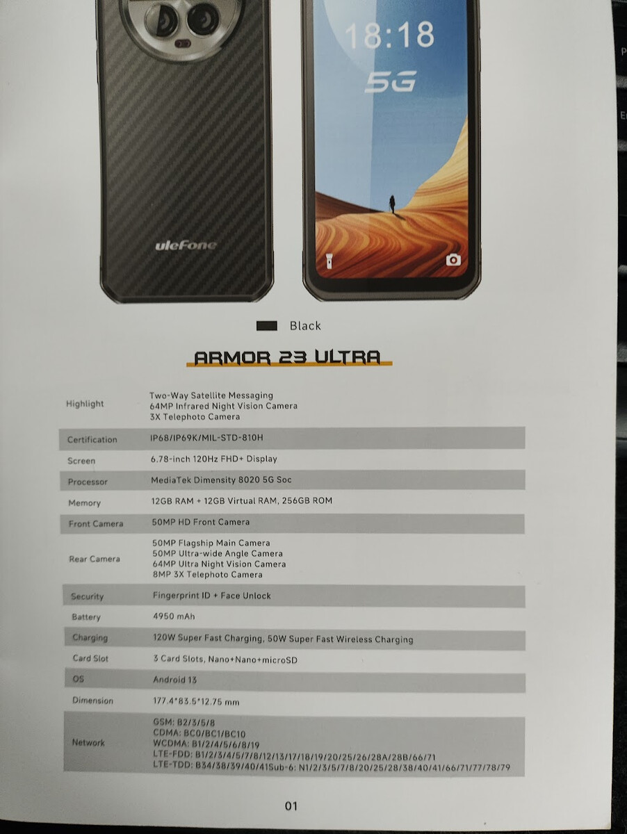 Ulefone Armor 21 características, especificaciones y precio