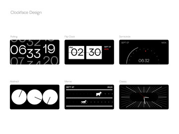 Hay diferentes esferas de reloj para elegir.