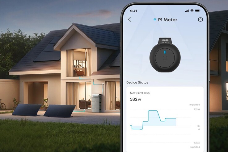 El medidor Anker Solix P1 le permite hacer un seguimiento de su consumo de energía en la aplicación de la marca (en la imagen). (Fuente de la imagen: Anker)