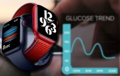 Un futuro dispositivo Apple Watch podría utilizar el monitor de azúcar en sangre de Rockley y otros numerosos rastreadores relacionados con la salud. (Fuente de la imagen: Apple (Series 6)/Rockley - editado)