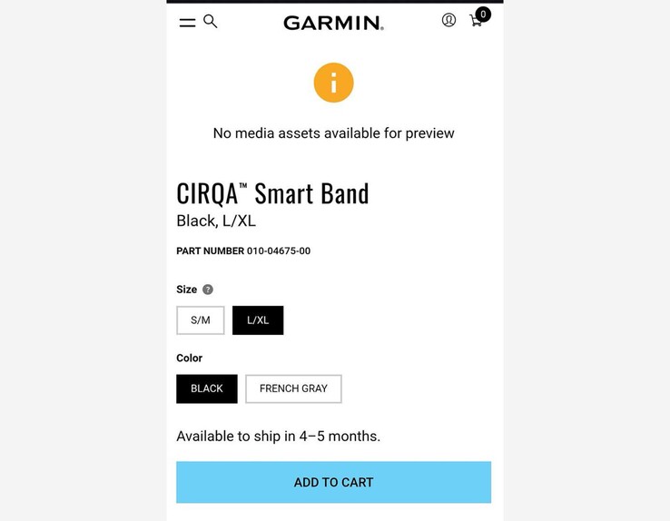 La banda inteligente CIRQA de Garmin filtrada
