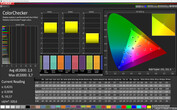 CalMAN: Mezcla de colores - perfil de color natural, espacio de color objetivo sRGB