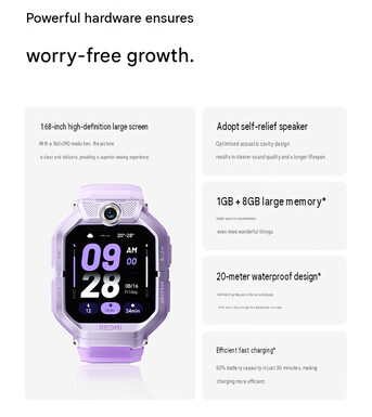 Características técnicas principales del Kids Watch Pro (traducción automática)