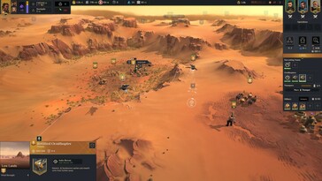 Una imagen que muestra un combate en Dune: Spice Wars.