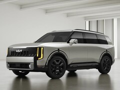 El Kia Telluride 2027 que aparece en la imagen, en el acabado «Ivory Silver»