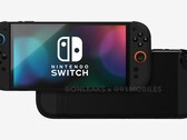 Los renders filtrados de Nintendo Switch 2 revelan una pantalla mucho más grande que la de su predecesora. (Fuente de la imagen: 91Mobiles &amp; OnLeaks)
