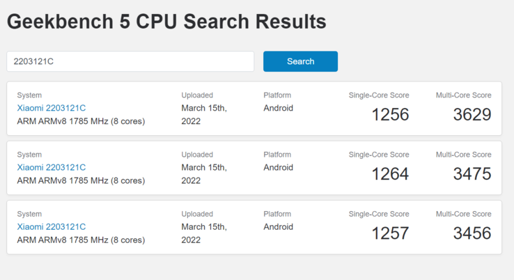 (Fuente de la imagen: Geekbench)