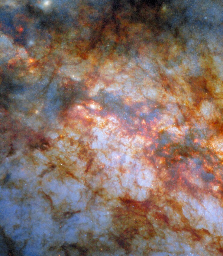Una imagen del Messier 82 captada por el Hubble (Fuente de la imagen: ESA/Hubble, NASA y W. D. Vacca)
