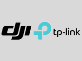 Los logotipos de DJI y TP-Link en la imagen