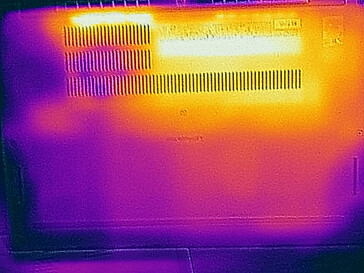 Temperaturas de la superficie, lado inferior (carga)