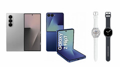 Un filtrador ha comentado la disponibilidad de los nuevos productos de Samsung Galaxy Watch 8, Watch Ultra (2025), Galaxy Z Fold7, Flip7 y Flip7 FE. (Fuente de la imagen: Evan Blass)