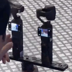 El Osmo Pocket 3 y el Osmo Pocket 4 de izquierda a derecha. (Fuente de la imagen: vía Igor Bogdanov)