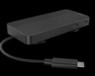 El USB-C Dual Display Travel Dock puede recargar un portátil a una potencia de hasta 100 W con una fuente de alimentación compatible. (Fuente de la imagen: Lenovo)