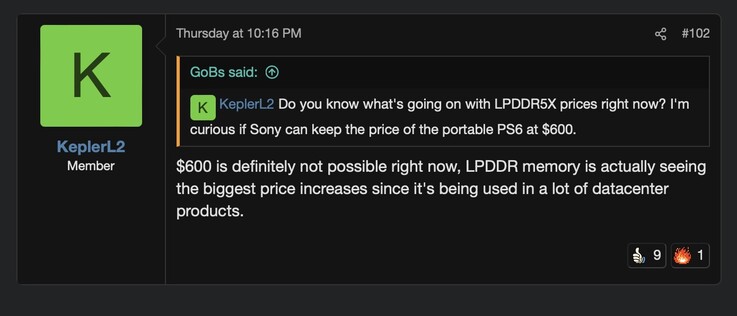 KeplerL2, miembro de NeoGAF y conocido filtrador, ha desmentido que el precio de la supuesta consola portátil PS6 vaya a ser inferior a 600 dólares.