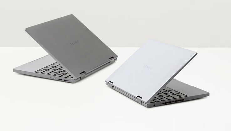 El portátil Tenku Note Pro AI presenta un diseño elegante y minimalista, y está disponible en colores plata y gris oscuro.