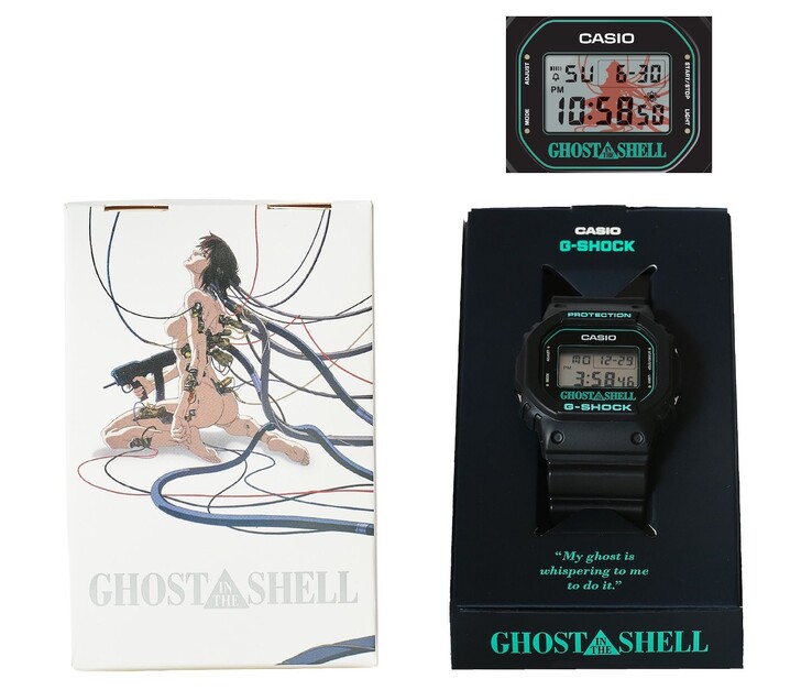 Embalaje del G-Shock DW-5600 x Ghost in The Shell (Fuente de la imagen: Tokyo Node / Ghost in the Shell)