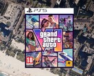 Imagen de la caja de GTA 6 para PS5 con clasificación PEGI provisional visible