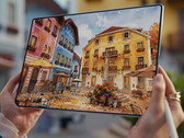 La MatePad Pro Max tiene una pantalla OLED de 13,2 pulgadas no tándem. En la imagen: una imagen promocional que muestra la pantalla de la tableta.