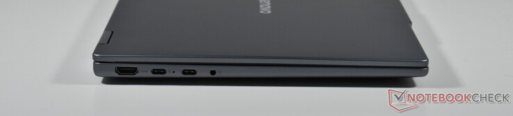 izquierda: HDMI, 2x USB-C 3.1 Gen 2 (DP Alt Mode, Power Delivery), 3,5mm Audio