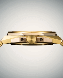 Vista lateral del Citizen NB6085-57W mostrando la corona.