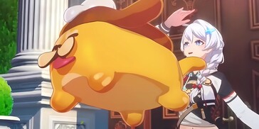 Nuevo juego Honkai Kiana y criatura (Fuente de la imagen: HoYoverse)