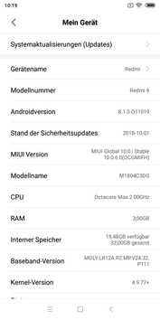 Xiaomi Redmi 6 software