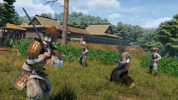 Una imagen que muestra una batalla de la dinastía Sengoku.