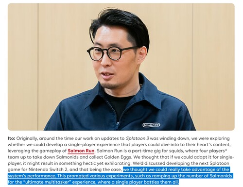 Respuesta a la entrevista de Splatoon Raiders sobre las especificaciones de la Switch 2