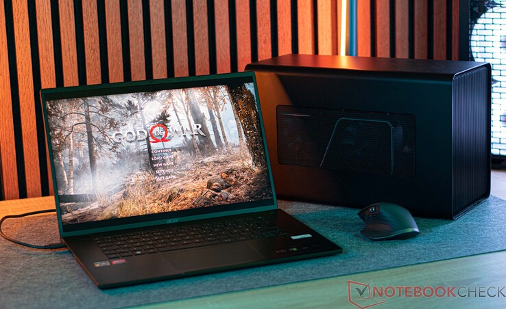 Acer Swift Edge SFE16 con Razer Core X y GeForce RTX 3060 Ti