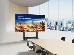 La pantalla LED de 138 pulgadas de ViewSonic es plegable y, por tanto, algo portátil (Fuente de la imagen: ViewSonic)