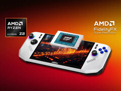 El MSI Claw A8 es el primer portátil para juegos que incorpora la APU Ryzen Z2 Extreme de AMD. (Fuente de la imagen: MSI)