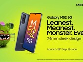El Galaxy M52 sigue en camino. (Fuente: Samsung)