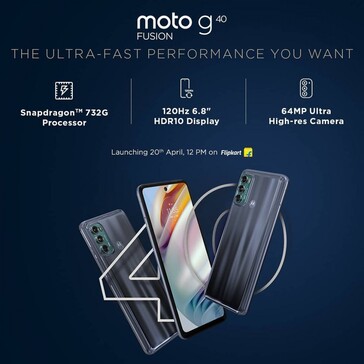 Motorola finalmente anuncia el G60 y el G40 Fusion. (Fuente: Motorola IN)
