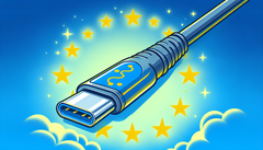 La UE impone la carga USB-C a tabletas, smartphones, cámaras y más (Fuente de la imagen: Generado usando DALL-E 3)