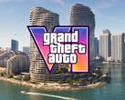Cartel que muestra los rascacielos de Vice City en GTA 6