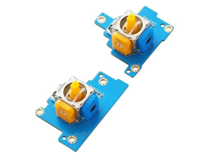 Los módulos de joystick TMR de GuliKit para ROG Xbox Ally y Xbox Ally X. (Fuente de la imagen: GuliKit)