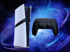 Se muestra la consola PS5 Pro con el mando DualSense (Fuente de la imagen: Sony PlayStation con modificaciones)