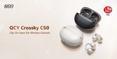 Los auriculares abiertos QCY Crossky C50 ofrecen hasta 7,5 horas de autonomía con una sola carga (Fuente de la imagen: QCY)