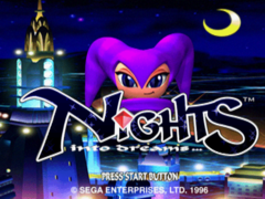 La pantalla de inicio de Nights Into Dreams de SEGA (fuente de la imagen: Sega Retro)
