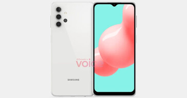 Se espera que el Galaxy A32 se vea así... (Fuente: Voz)