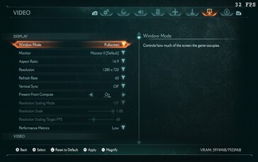 Doom: The Dark Ages Steam Deck settings (fuente de la imagen: Notebookcheck)