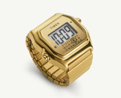 El reloj MM6 Maison Margiela x Timex T80 con anillo de oro, en la imagen. (Fuente de la imagen: Timex)