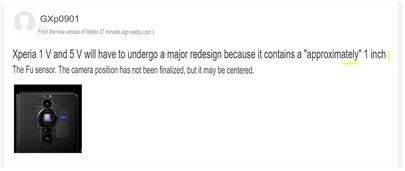 Xperia 1 V y 5 V rumores de la cámara. (Fuente de la imagen: SumahoDigest - traducido por la máquina)
