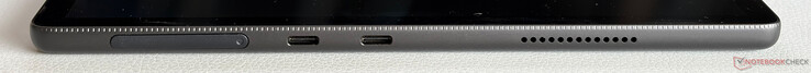 Izquierda: lector de tarjetas SD, 2 puertos USB-C 4.0 (40 Gbps, DisplayPort, Power Delivery)