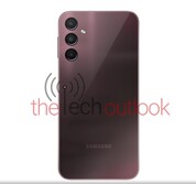 Galaxy A24 - rojo oscuro (Fuente de la imagen: Thetechoutlook)