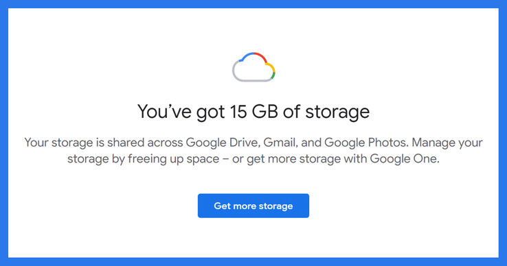 Los días del almacenamiento gratuito de 15 GB podrían acabar pronto.